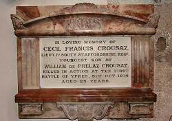 Cecil Francis Crousaz Memorial
