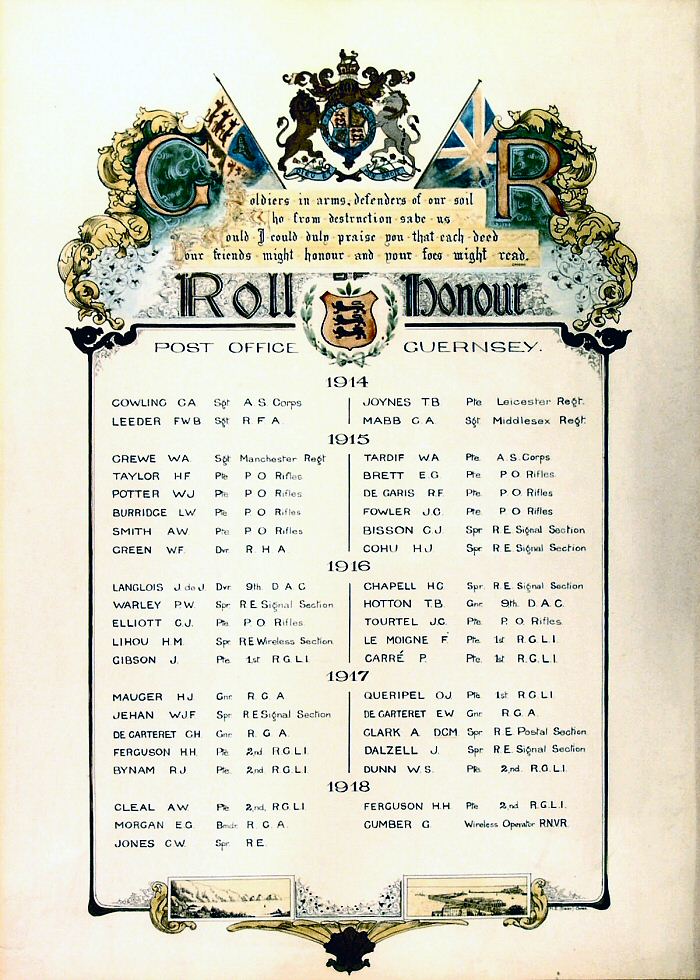 Guernsey Post Office Roll of Honour